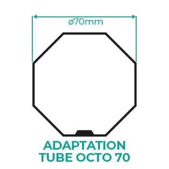 adaptation moteur tube octo 70