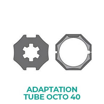 Roue et Couronne tube Octo 40 - moteurs Somfy et Simu ø40