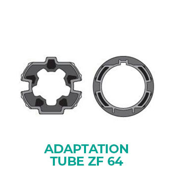 Roue et Couronne tube ZF64 - moteurs Somfy et Simu ø50