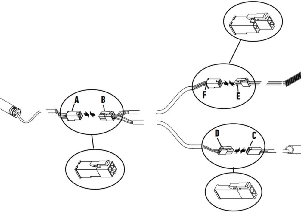 Volet roulant, Câble de liaison panneau solaire/moteur AOK (Cable en Y),  AOKLIAISON